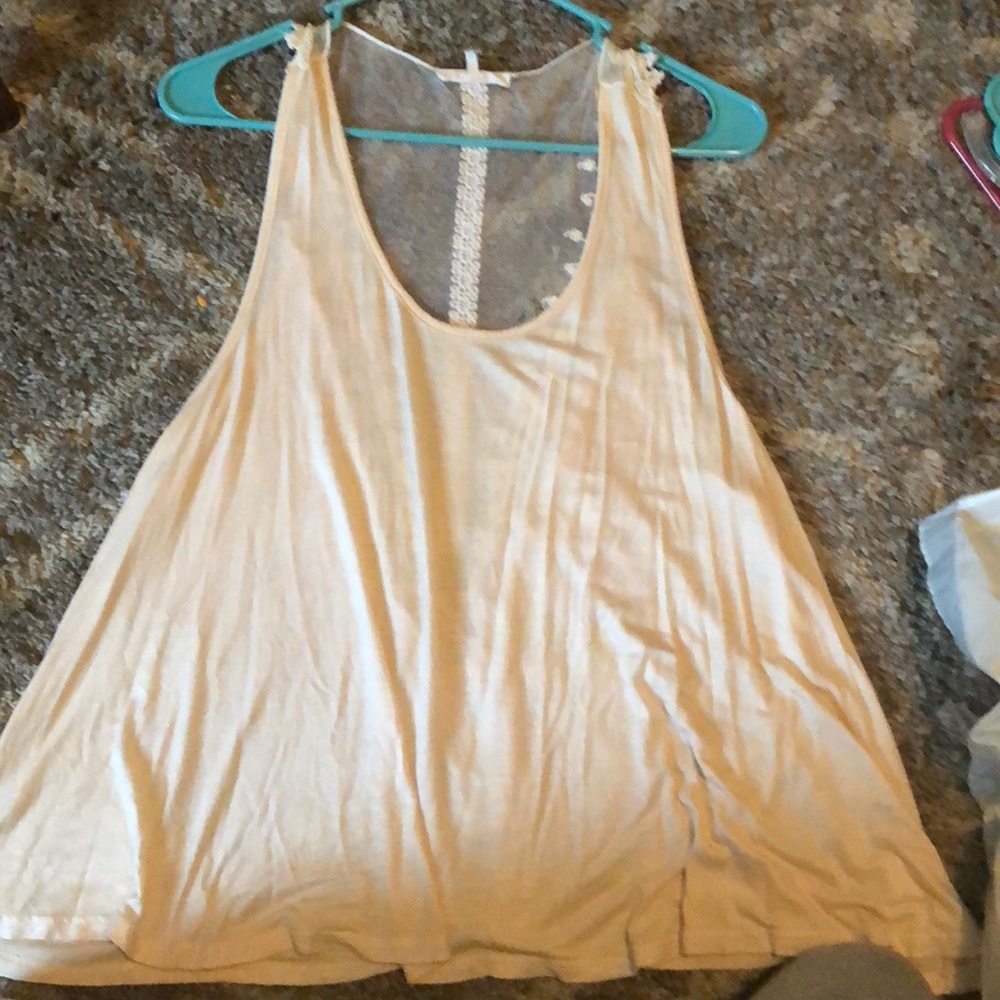 Lace back tank